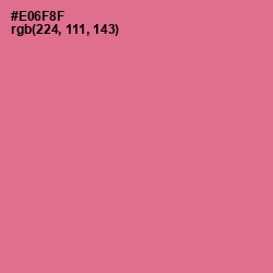 #E06F8F - Deep Blush Color Image