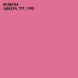 #E06F94 - Deep Blush Color Image