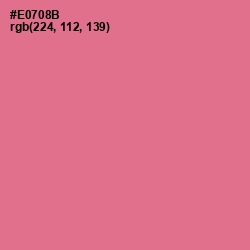 #E0708B - Deep Blush Color Image