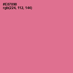 #E07090 - Deep Blush Color Image