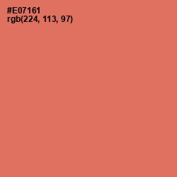 #E07161 - Sunglo Color Image