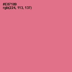 #E07189 - Deep Blush Color Image