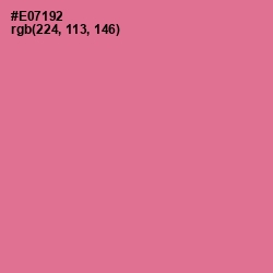 #E07192 - Deep Blush Color Image