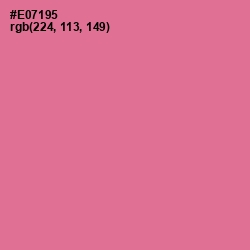 #E07195 - Deep Blush Color Image