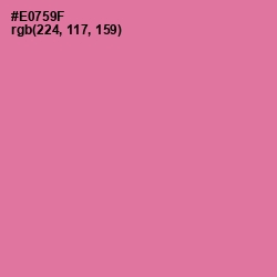 #E0759F - Deep Blush Color Image