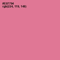#E07794 - Deep Blush Color Image