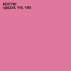 #E0779C - Deep Blush Color Image