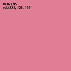 #E07E95 - Deep Blush Color Image