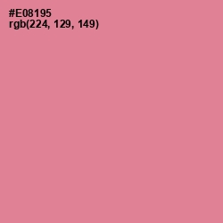 #E08195 - Sea Pink Color Image