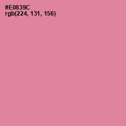 #E0839C - Sea Pink Color Image