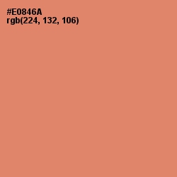 #E0846A - Apricot Color Image