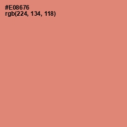 #E08676 - Apricot Color Image