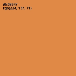 #E08947 - Tan Hide Color Image