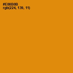 #E08B0B - Golden Bell Color Image