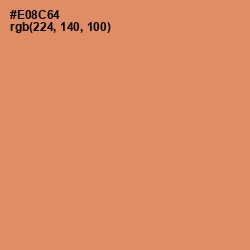 #E08C64 - Apricot Color Image