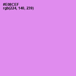 #E08CEF - Lavender Magenta Color Image