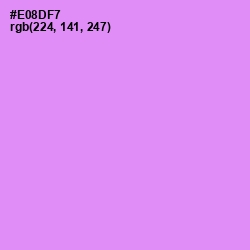 #E08DF7 - Lavender Magenta Color Image