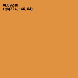 #E09240 - Tan Hide Color Image