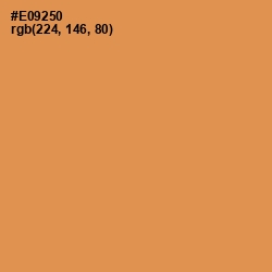 #E09250 - Tan Hide Color Image