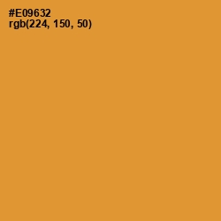 #E09632 - Fire Bush Color Image