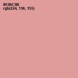 #E09C9B - Sea Pink Color Image