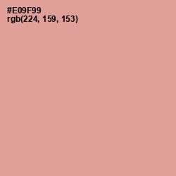 #E09F99 - Sea Pink Color Image
