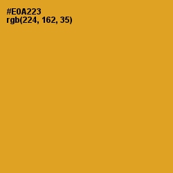 #E0A223 - Fuel Yellow Color Image