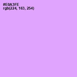 #E0A3FE - Mauve Color Image