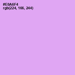 #E0A6F4 - Mauve Color Image