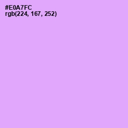 #E0A7FC - Mauve Color Image