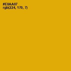#E0AA07 - Corn Color Image