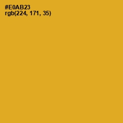 #E0AB23 - Fuel Yellow Color Image