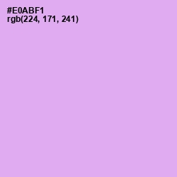 #E0ABF1 - Mauve Color Image