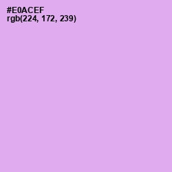 #E0ACEF - Mauve Color Image