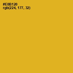 #E0B120 - Fuel Yellow Color Image