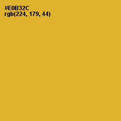 #E0B32C - Fuel Yellow Color Image