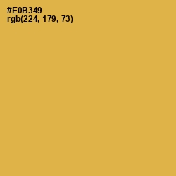 #E0B349 - Anzac Color Image