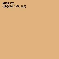 #E0B37C - Harvest Gold Color Image