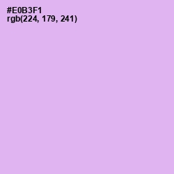 #E0B3F1 - Mauve Color Image