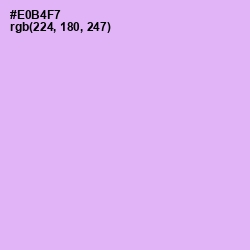 #E0B4F7 - Mauve Color Image