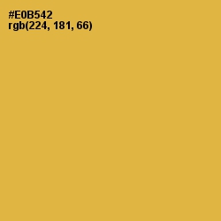 #E0B542 - Anzac Color Image