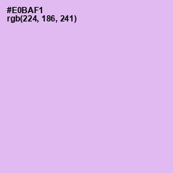 #E0BAF1 - Mauve Color Image