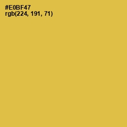 #E0BF47 - Anzac Color Image