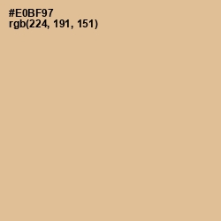 #E0BF97 - Gold Sand Color Image