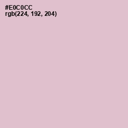 #E0C0CC - Pink Flare Color Image