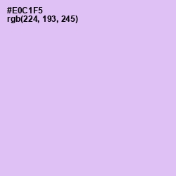 #E0C1F5 - French Lilac Color Image