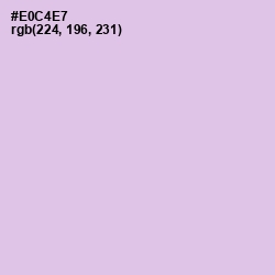 #E0C4E7 - French Lilac Color Image