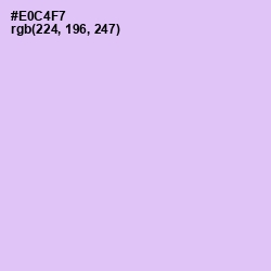 #E0C4F7 - French Lilac Color Image