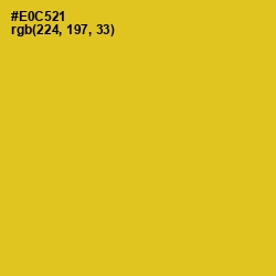 #E0C521 - Sunflower Color Image