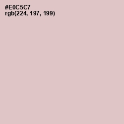 #E0C5C7 - Pink Flare Color Image